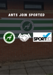 The picture shows a Saint Anthony's FC logo and a Sported logo with a handshake icon between them inidicating a new partnership